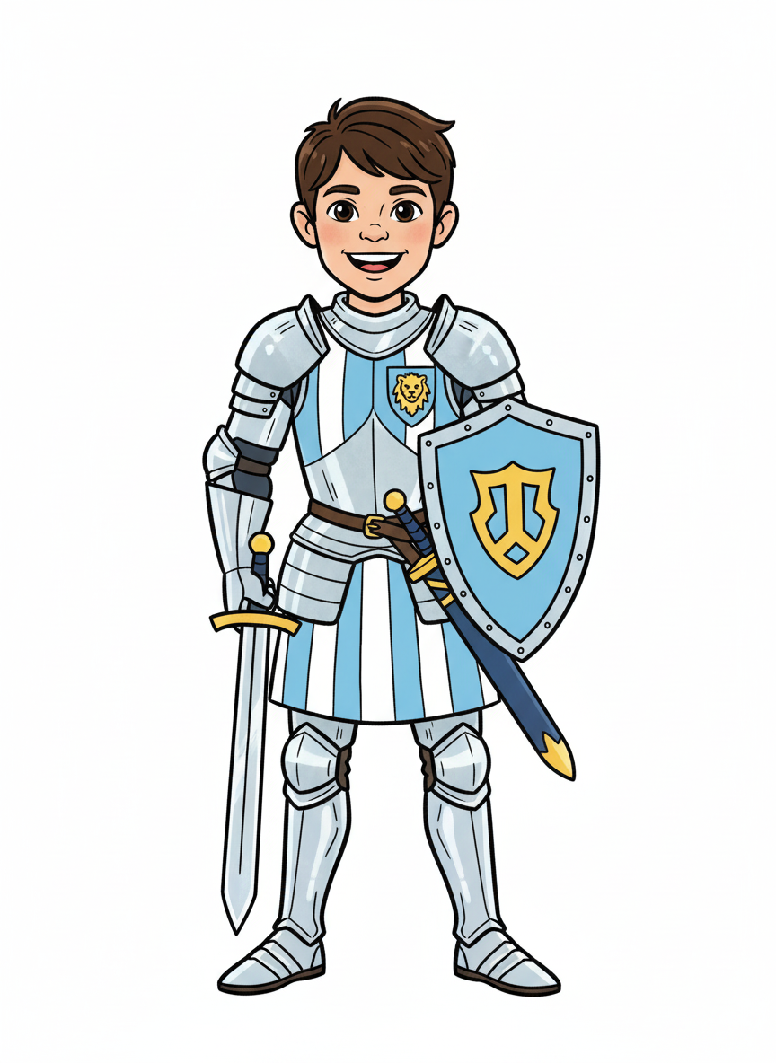 Sir Andrew the Brave - Classic Coloring Book