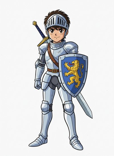 My Wee Lad as a Knight - Classic Anime