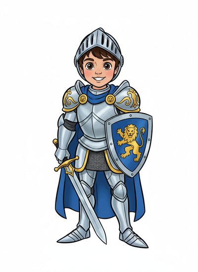 My Wee Lad as a Knight - Golden Age Animation