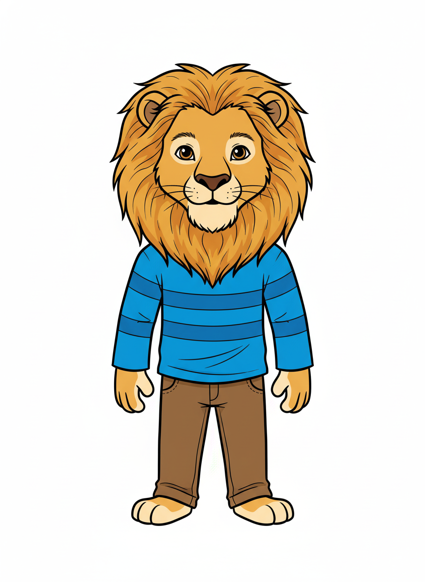 Lionhearted Andrew - Classic Coloring Book