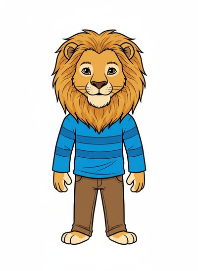 Andrew's Lionhearted Adventure 🦁 - Classic Coloring Book