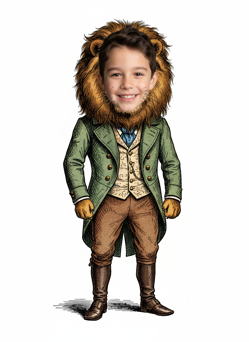 Lionhearted Andrew - Victorian Illustration