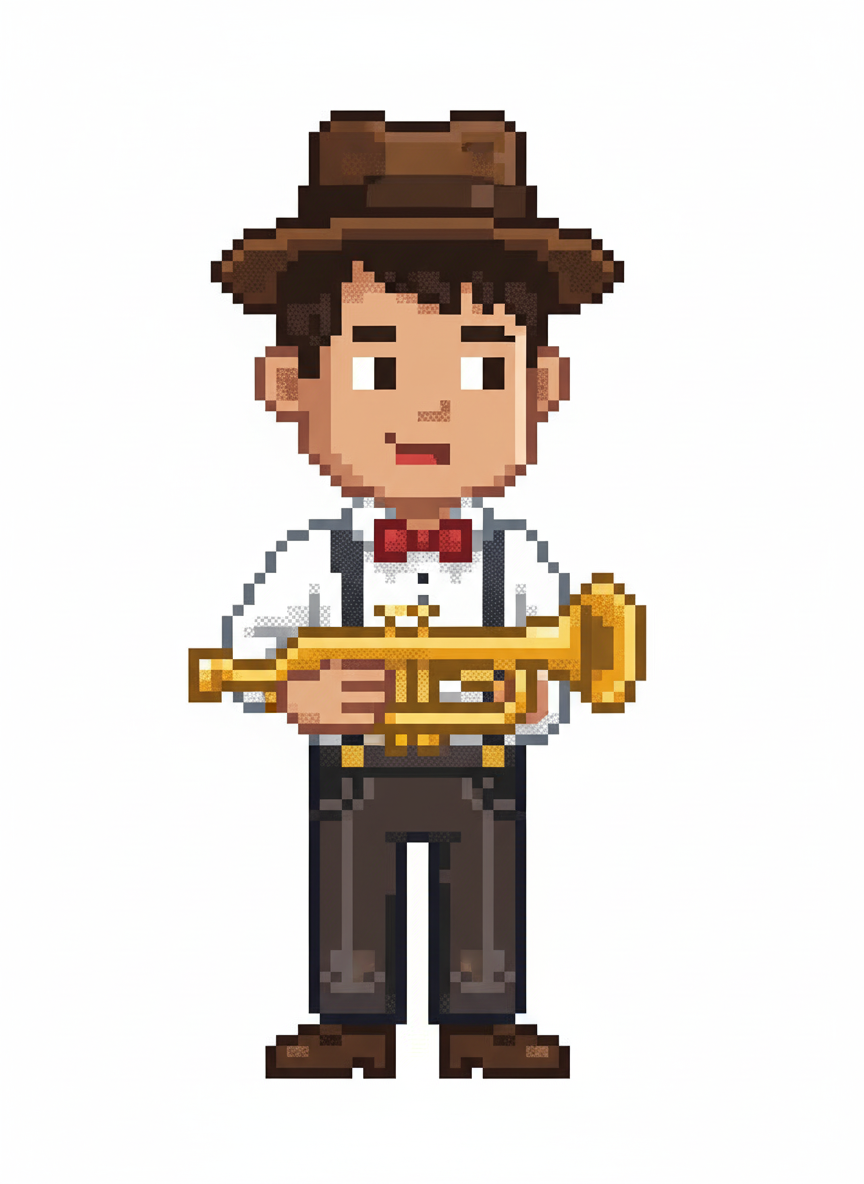 Andrew the Jazzy Lad - Pixel Art