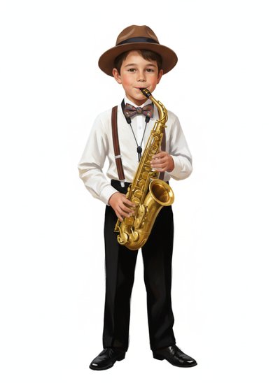 My Wee Jazz Maestro 🎷 - Impressionist Painting