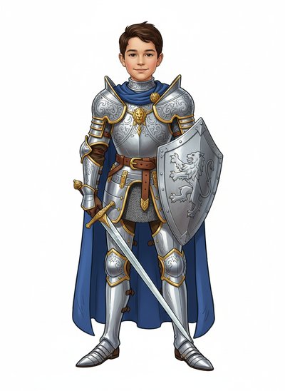 My Wee Lad as a Knight - Fairy Tale Classic
