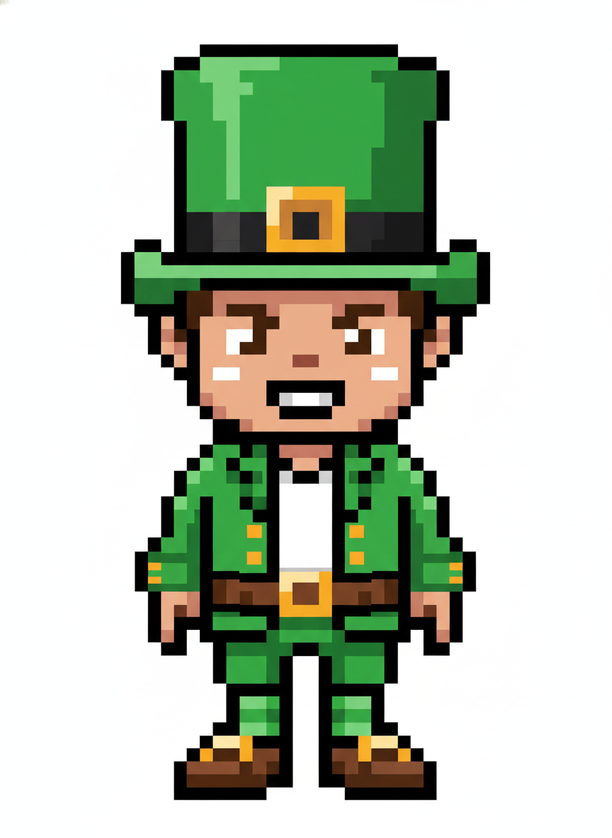 Leprechaun Andrew - Pixel Art