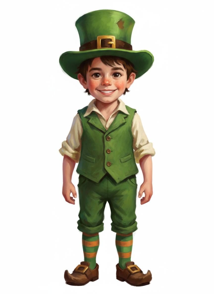 Leprechaun Andrew - Impressionist Painting