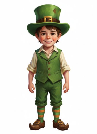 Andrew's Leprechaun Adventure 🌈 - Impressionist Painting