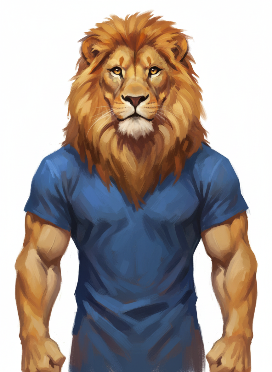 Lionhearted Andrew - Impressionist Painting