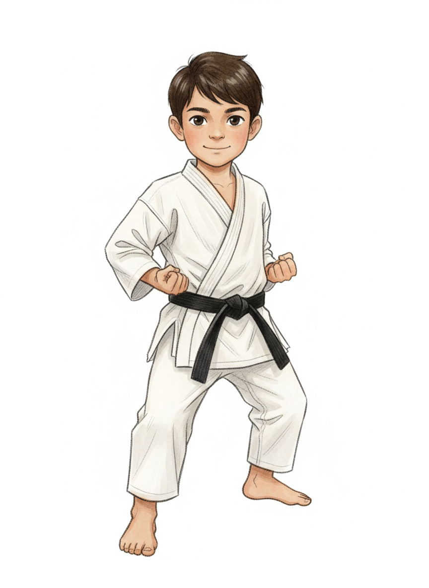 Andrew the Karate Kid - Gentle Pencil