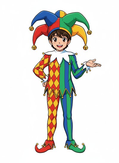 My Wee Lad as a Jester 🎭 - Classic Anime