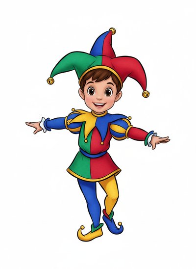 My Wee Lad as a Jester 🎭 - Golden Age Animation