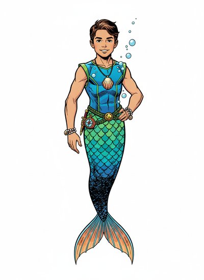 Andrew's Ocean Adventure 🧜‍♂️ - Comic Book