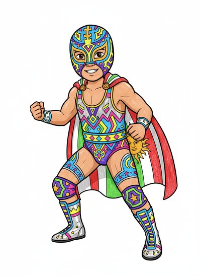 My Wee Luchador Lad - Classic Coloring Book