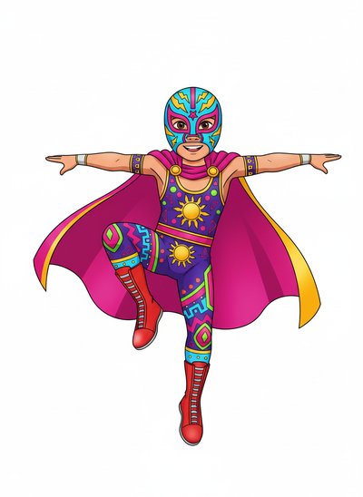 My Wee Luchador Lad - Minimalist