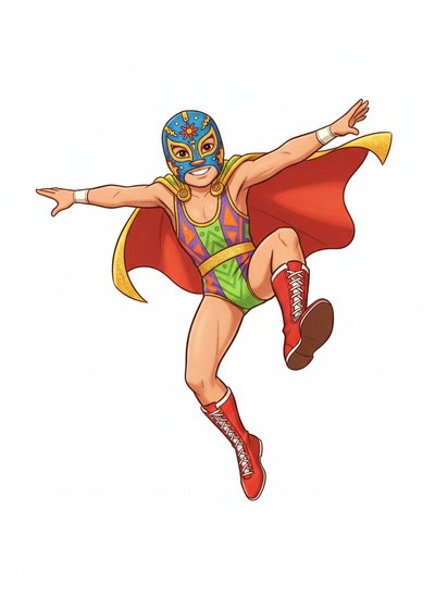 My Wee Luchador Lad - Vintage Storybook