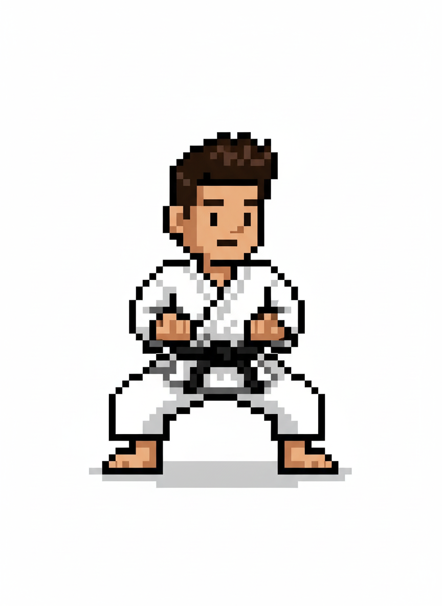 Andrew the Karate Kid - Pixel Art