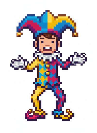 My Wee Lad as a Jester 🎭 - Pixel Art