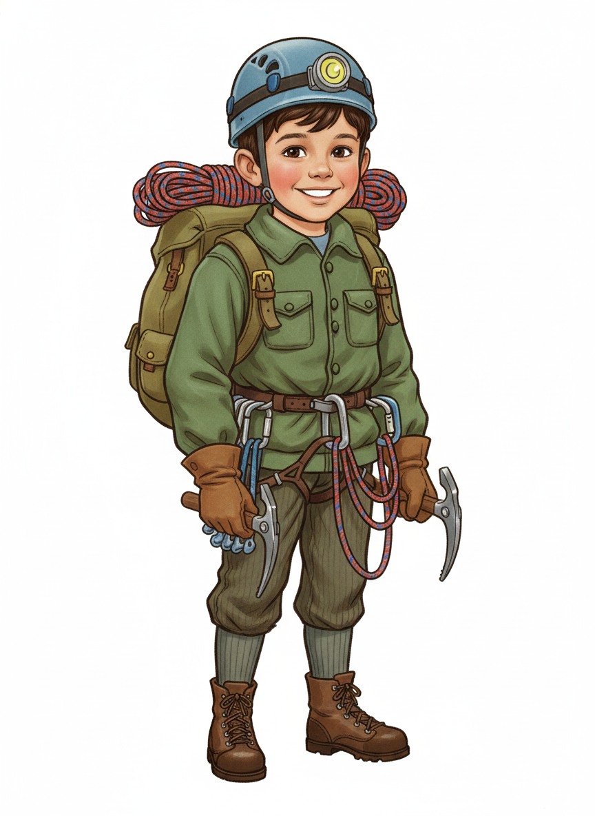 Climber Andrew - Vintage Storybook