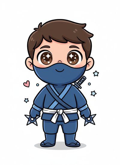 My Wee Ninja Warrior 🥷 - Kawaii Cute