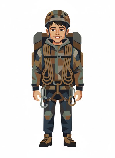 Andrew's Summit Adventures 🌄 - Cubist Painting