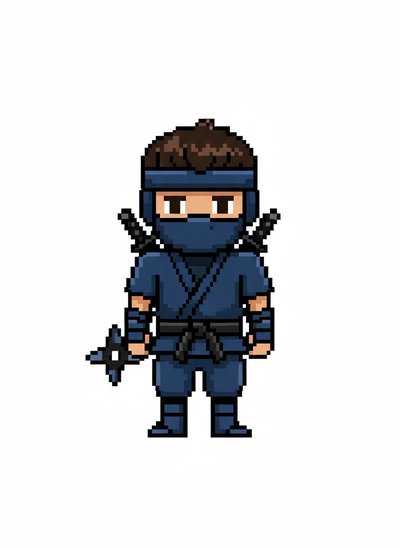 My Wee Ninja Warrior 🥷 - Pixel Art