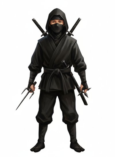 My Wee Ninja Warrior 🥷 - Impressionist Painting