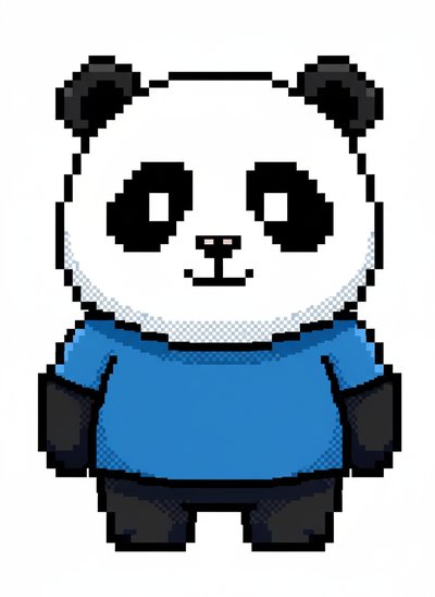Andrew's Panda Adventure 🐼 - Pixel Art
