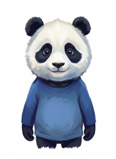Andrew's Panda Adventure 🐼 - Impressionist Painting