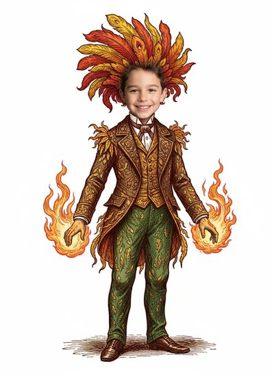 Andrew's Fiery Fantasies 🔥 - Victorian Illustration