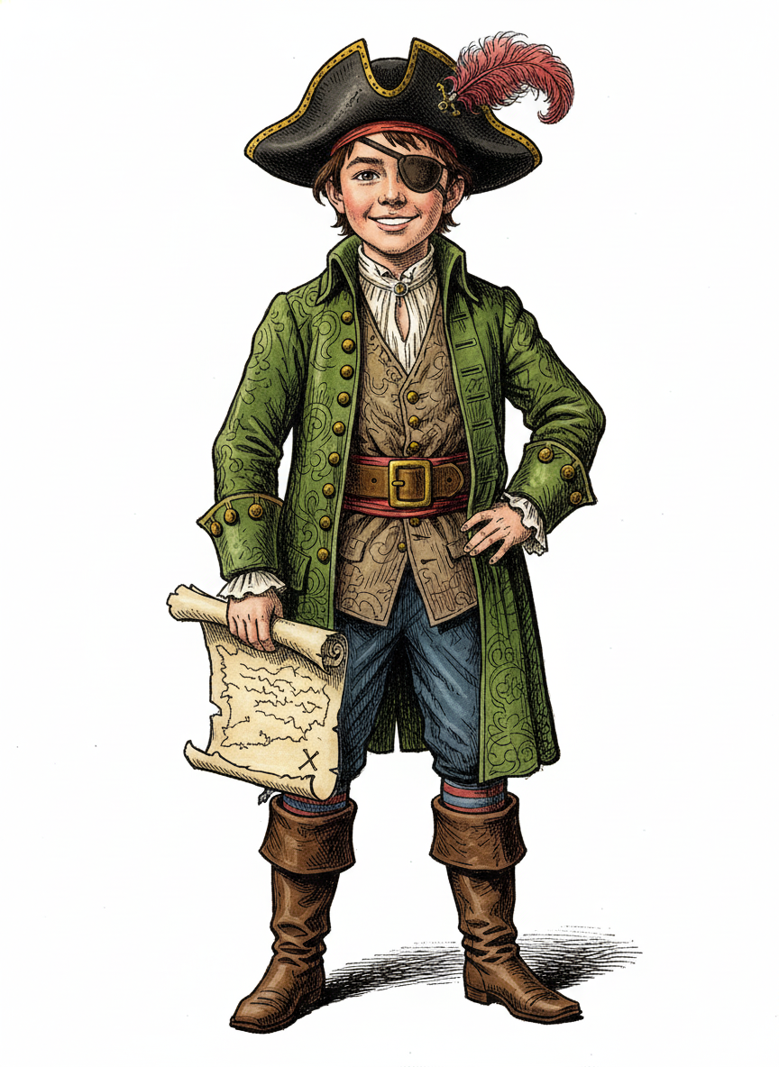 Captain Andrew the Bold - Victorian Illustration