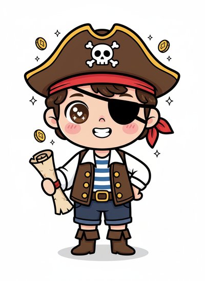 Andrew's Pirate Adventure 🏴‍☠️ - Kawaii Cute