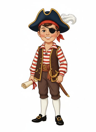 Andrew's Pirate Adventure 🏴‍☠️ - Vintage Storybook