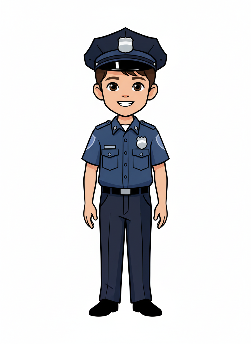 Andrew the Brave Officer - Minimalist