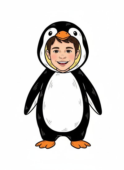 Andrew's Penguin Parade 🐧 - Classic Coloring Book