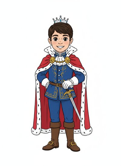 Andrew's Royal Adventure 👑 - Classic Coloring Book