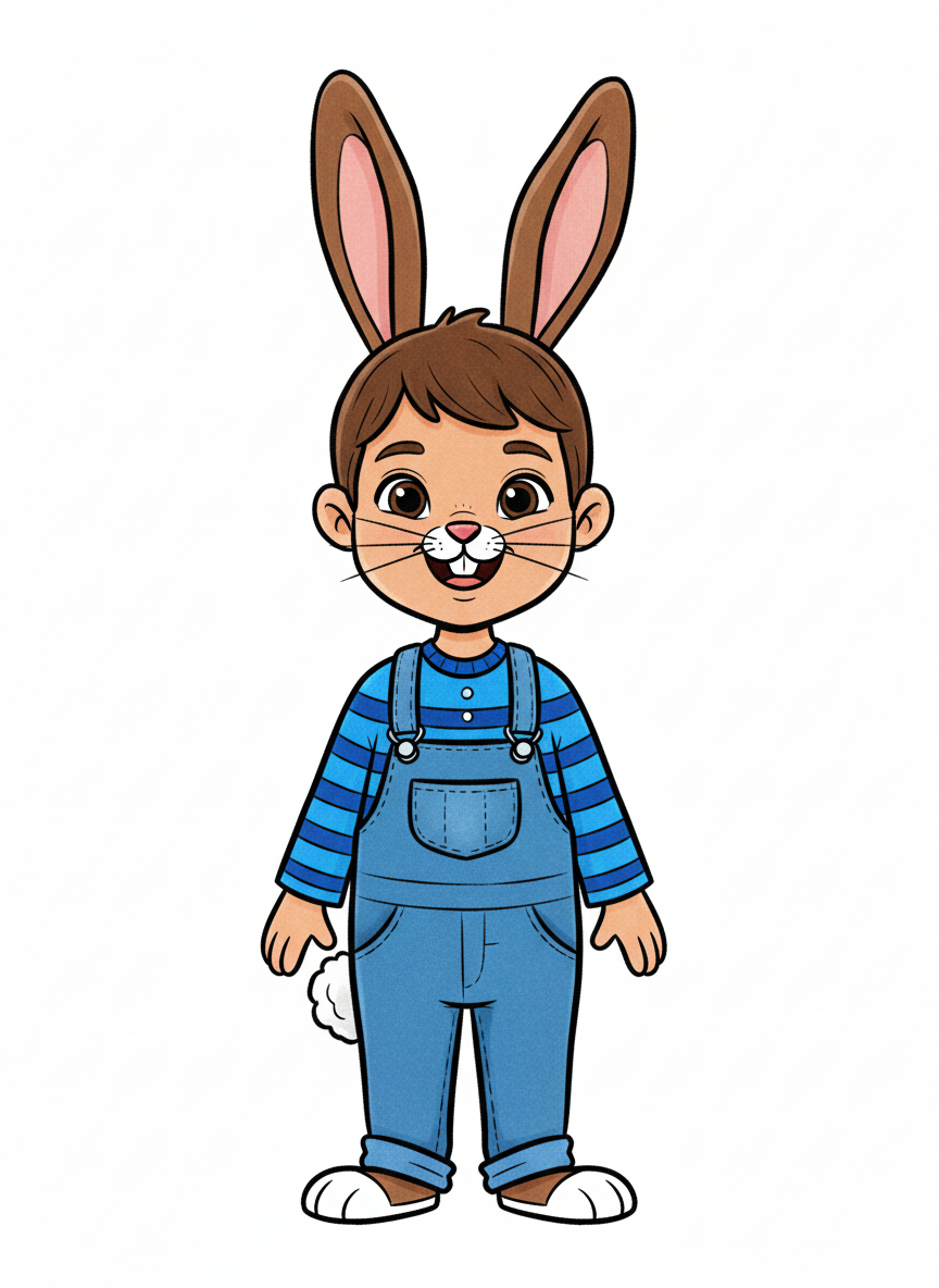 Andy the Rabbit - Classic Coloring Book