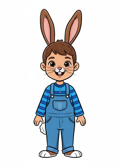 Andrew's Bunny Adventure 🐇 - Classic Coloring Book