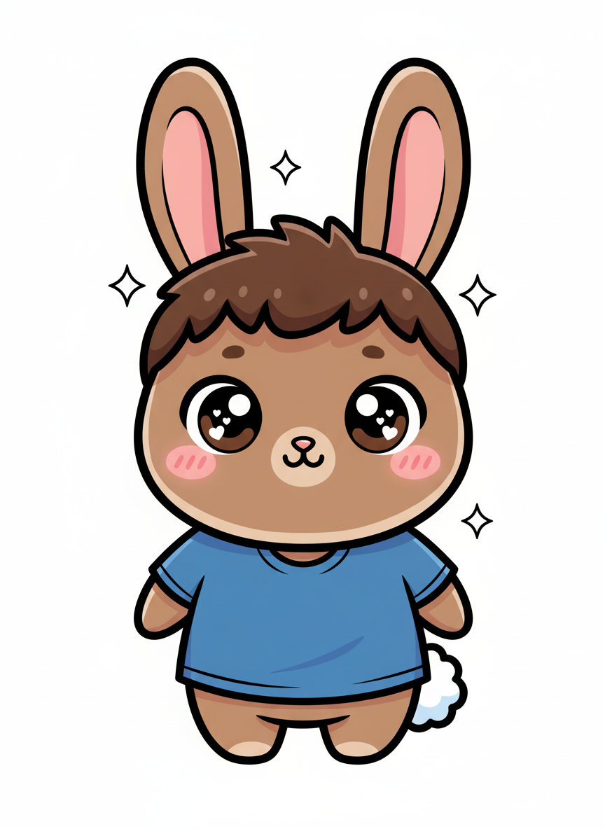 Andy the Rabbit - Kawaii Cute