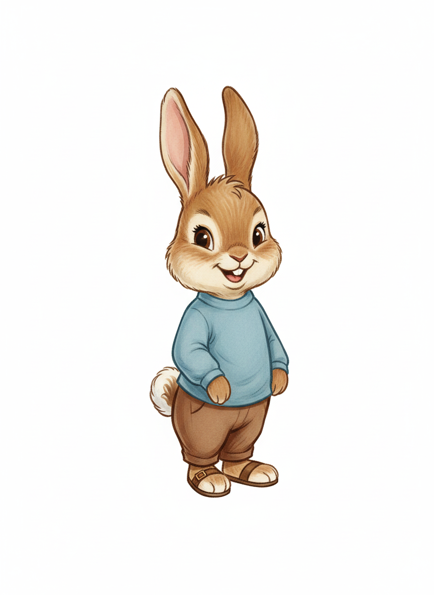 Andy the Rabbit - Vintage Storybook