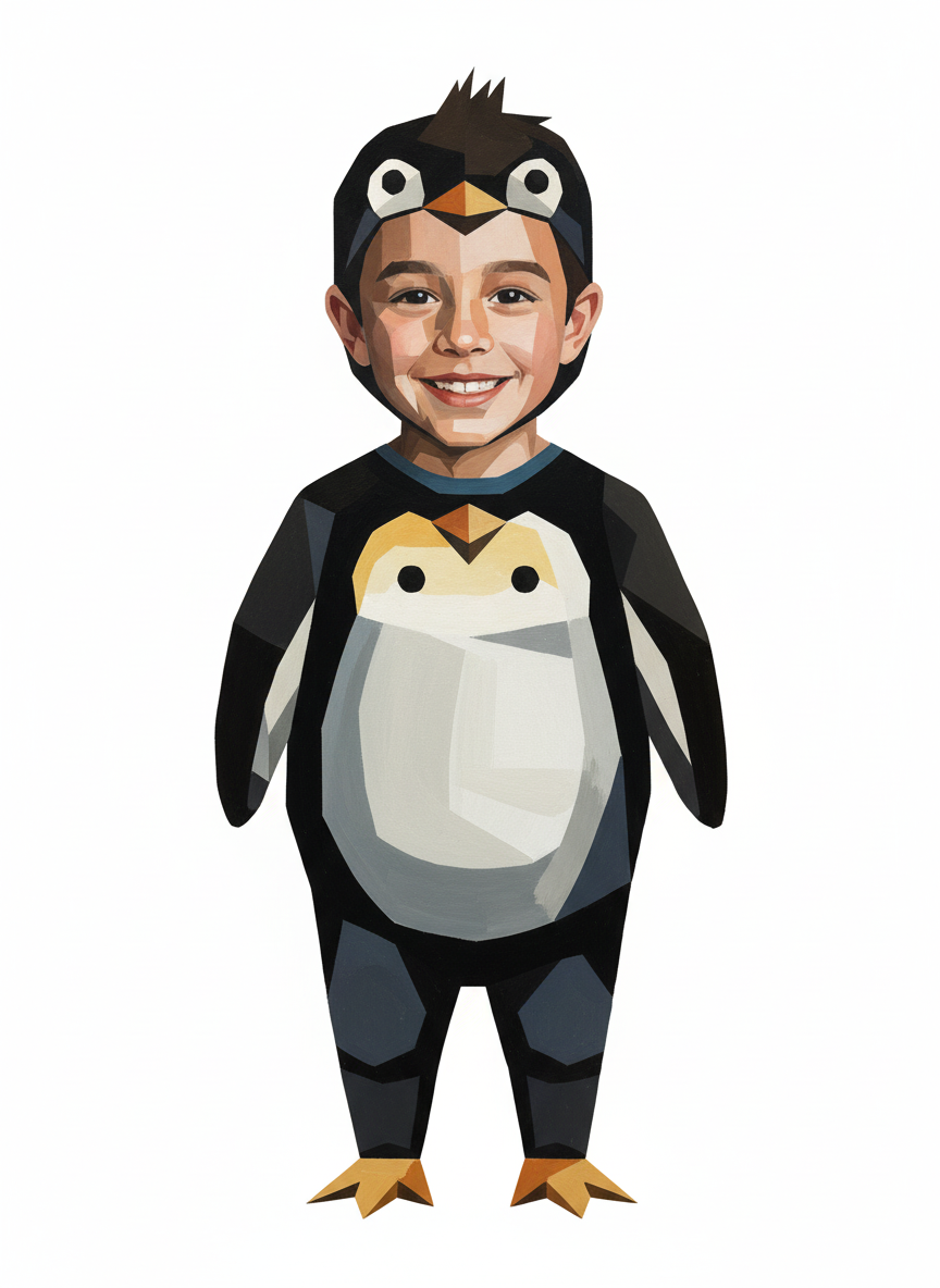 Penguin Andrew - Cubist Painting
