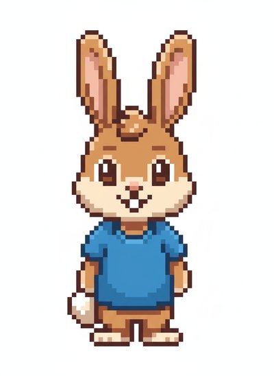 Andrew's Bunny Adventure 🐇 - Pixel Art