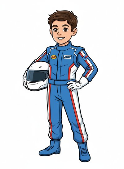 Andrew's Racing Adventures 🚗 - Classic Coloring Book