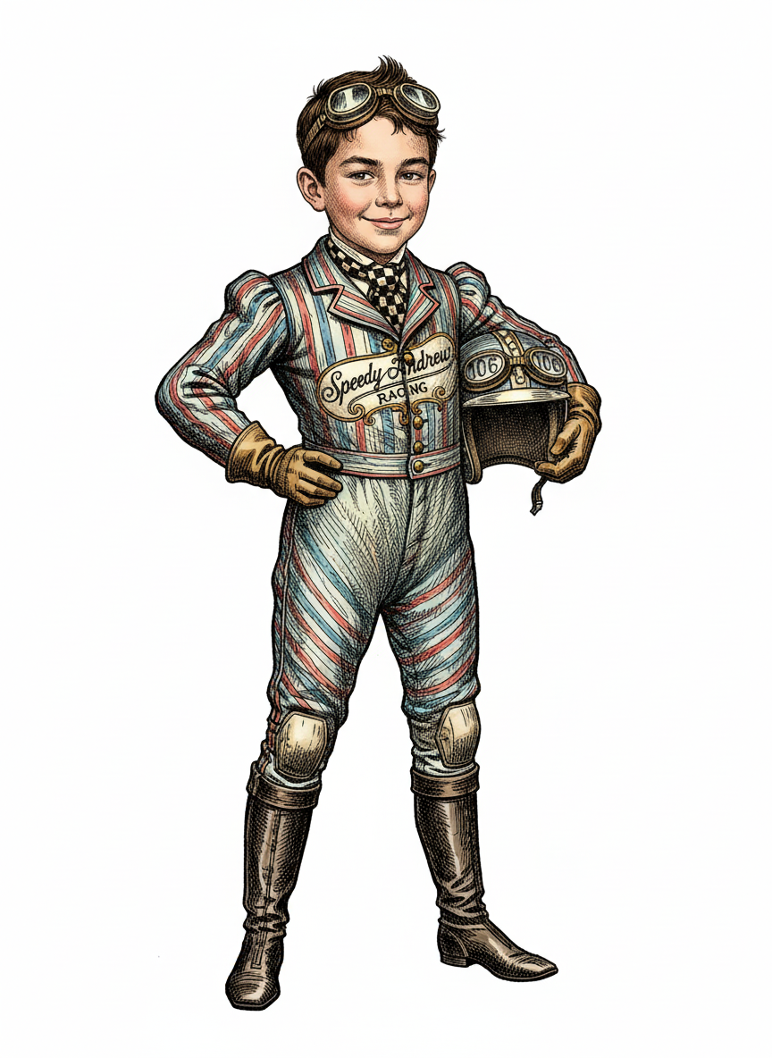 Speedy Andrew - Victorian Illustration