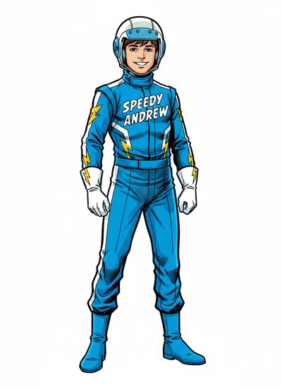 Andrew's Racing Adventures 🚗 - Comic Book