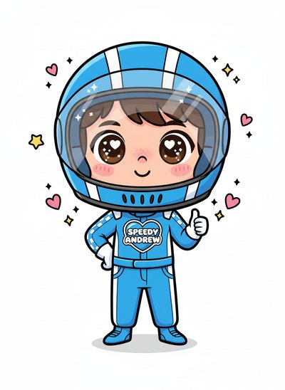 Andrew's Racing Adventures 🚗 - Kawaii Cute