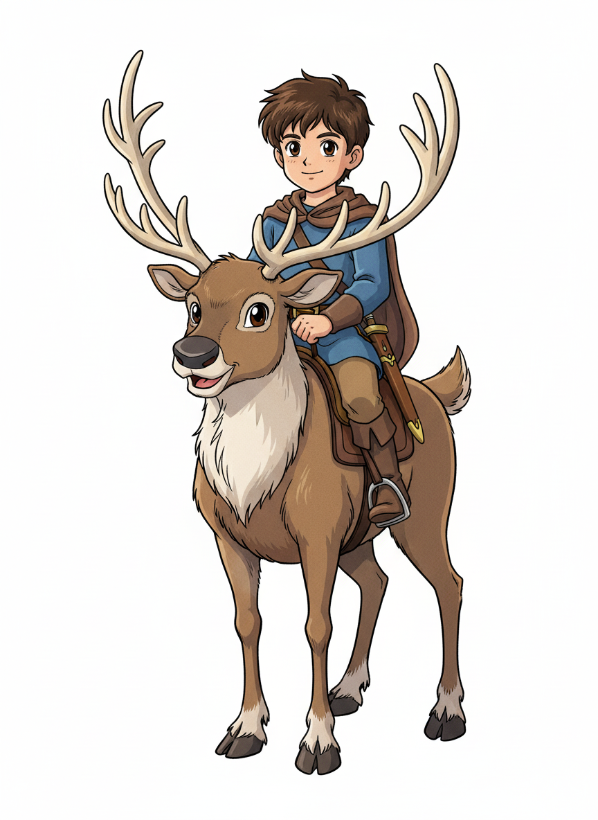 Andrew the Reindeer Rider - Classic Anime