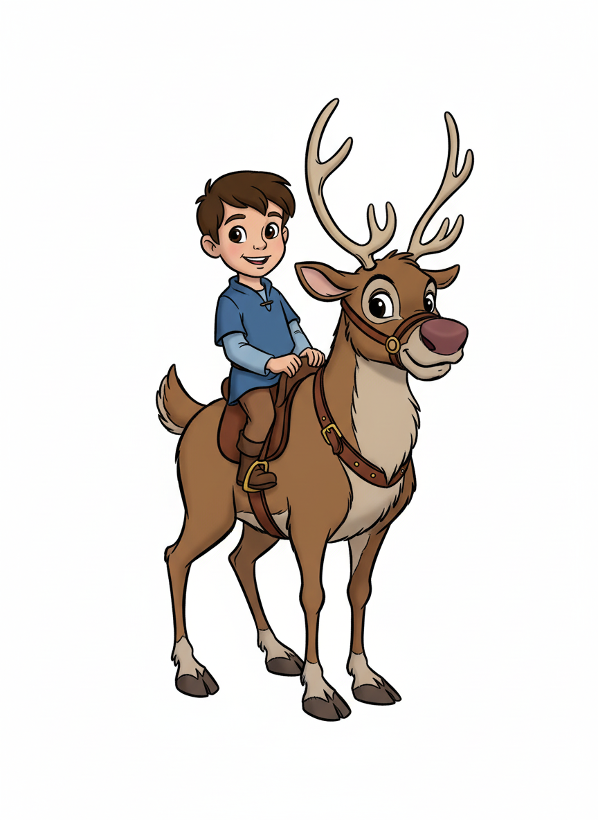 Andrew the Reindeer Rider - Golden Age Animation