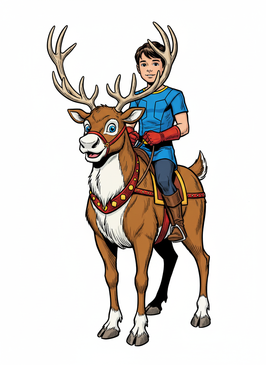 Andrew the Reindeer Rider - Comic Book