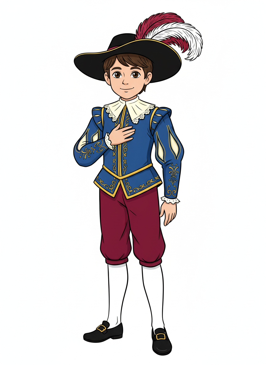 Andrew the Renaissance Lad - Classic Coloring Book